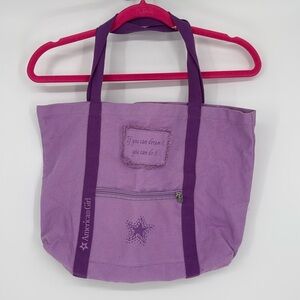 American Girl Purple book bag- If you can dream it, you can do it!